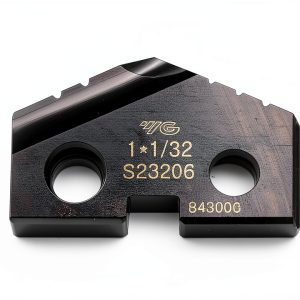 1-1/32 (1.03125) DIAMETER C-2 CARBIDE SPADE DRILL INSERT WITH TIALN COATING SERIES 2TA-0