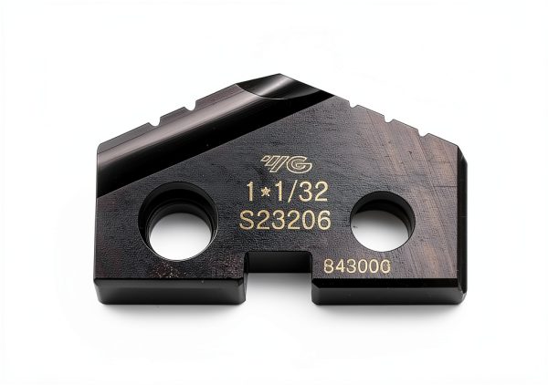 1-1/32 (1.03125) DIAMETER C-2 CARBIDE SPADE DRILL INSERT WITH TIALN COATING SERIES 2TA-0