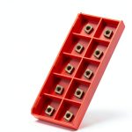 Exquisite Workmanship Carbide Tips Inserts Blade Cutter 10pcs Lathe Tool with Box-0
