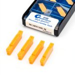 10pcs MGMN300-M Carbide Grooving Inserts for MGEHR and MGIVR Grooving Cut-Off Tool Holder, CVD Coating for Cutting Slotting Steel and Other Metal(MGMN300-M)-0